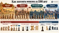 Как шахматы менялись за 1500 лет
