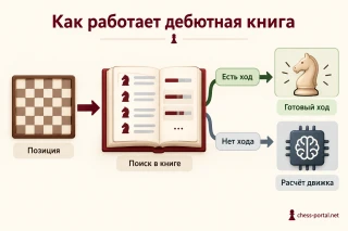 Схема работы компьютерной дебютной книги