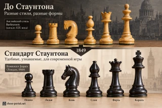 Три роли в появлении фигур Стаунтона в 1849 году: регистрация дизайна Натаниэлем Куком, производство Jaques of London и популяризация Говардом Стаунтоном