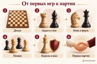 Последовательность обучения шахматам детей 5–6 лет: от знакомства с доской и фигурами до первой партии