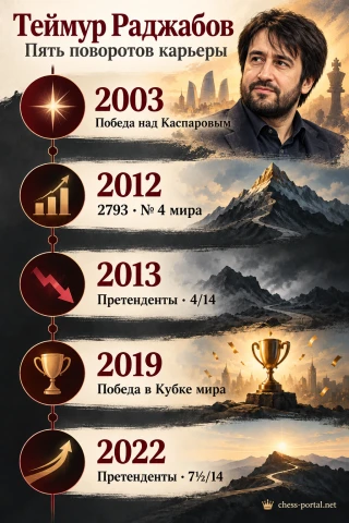 Пять ключевых этапов карьеры Теймура Раджабова